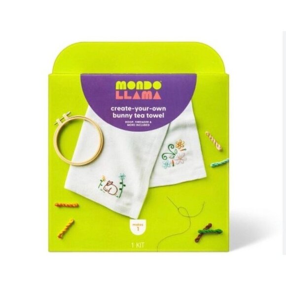 Target Create-Your-Own Easter Bunny Tea Towel Kit - Mondo Llama™ Kids' Crafts E3 - Picture 1 of 7